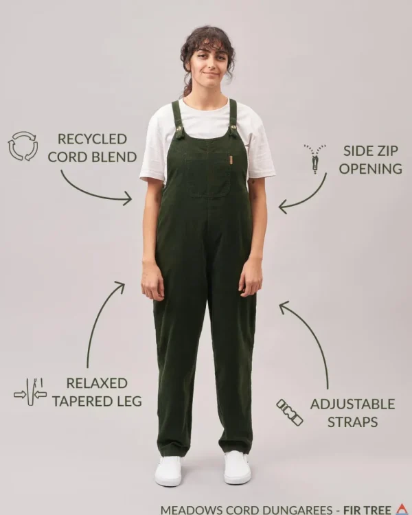 Fashion Passenger Meadows Cord Dungarees Fir Tree