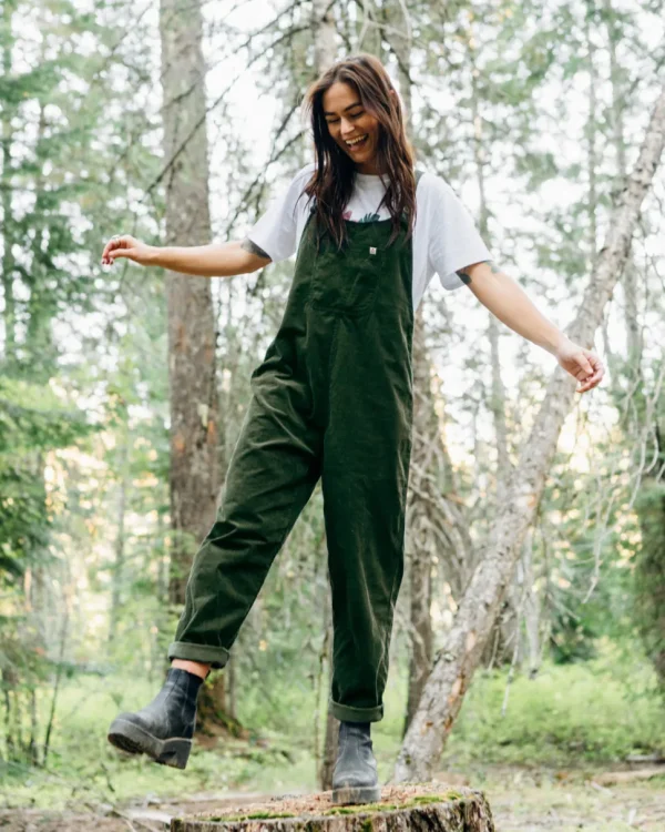 Shop Passenger Meadows Organic Cotton Cord Dungarees Fir Tree