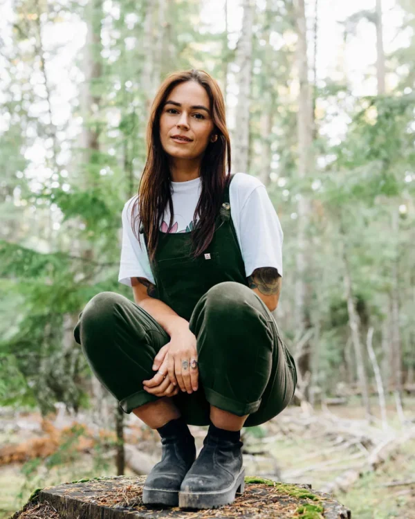 Shop Passenger Meadows Organic Cotton Cord Dungarees Fir Tree