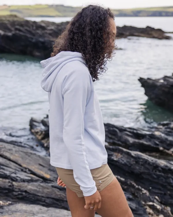 Hot Passenger Mindful Recycled Cotton Hoodie Pale Blue