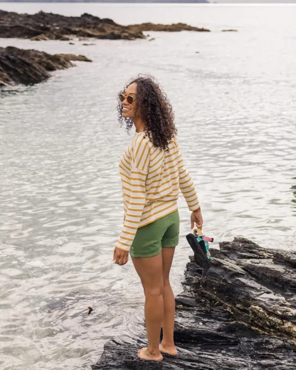 Sale Passenger Misty Stripe LS T-Shirt Honey