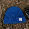 Clearance Passenger Moss Double Layer Recycled Waffle Beanie True Blue