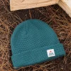 Best Sale Floris van Bommel Moss Double Layer Recycled Waffle Beanie Mediterranean