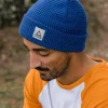 Clearance Passenger Moss Double Layer Recycled Waffle Beanie True Blue