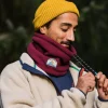 Outlet Passenger Mulled Recycled Sherpa Fleece Snood Wine
