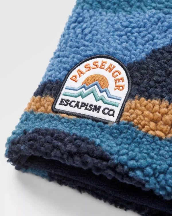 Online Passenger Mulled Recycled Sherpa Fleece Snood Scenic Navy