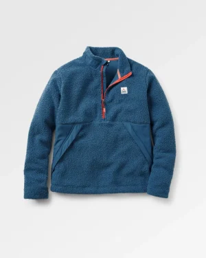 Flash Sale Floris van Bommel Muse Recycled Polar-Lined Sherpa Fleece Blue Steel