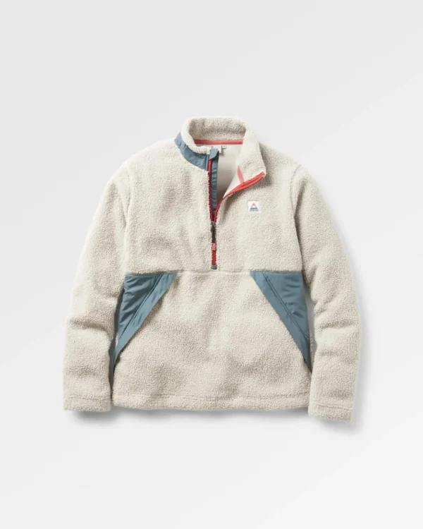 Store Floris van Bommel Muse Recycled Polar-Lined Sherpa Fleece Pebble Grey