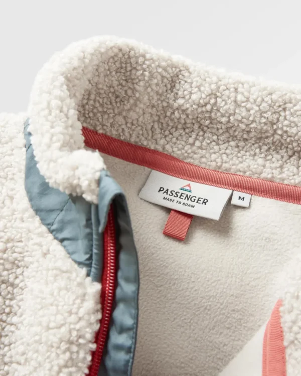 Store Floris van Bommel Muse Recycled Polar-Lined Sherpa Fleece Pebble Grey