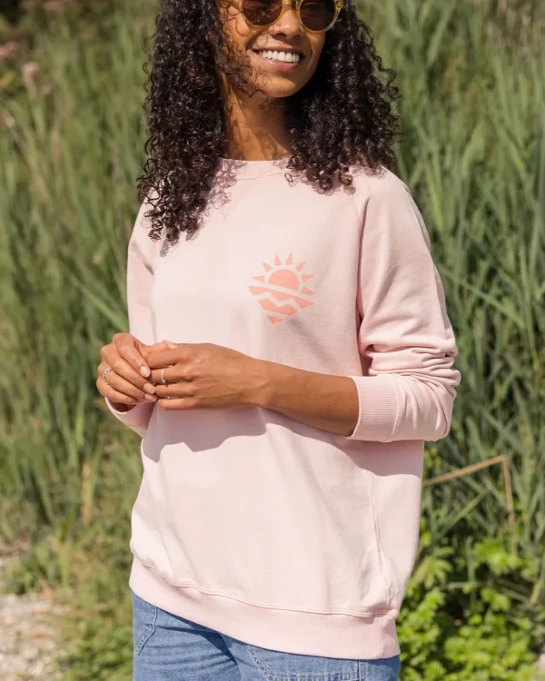 Flash Sale Passenger Mystic Recycled Cotton Sweatshirt Peach Whip