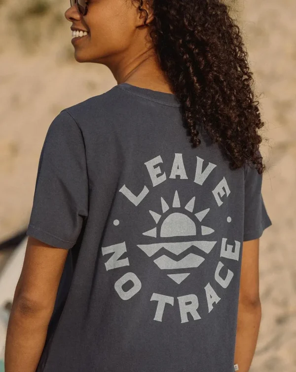 New Passenger Mystic Recycled Cotton T-Shirt Dark Denim