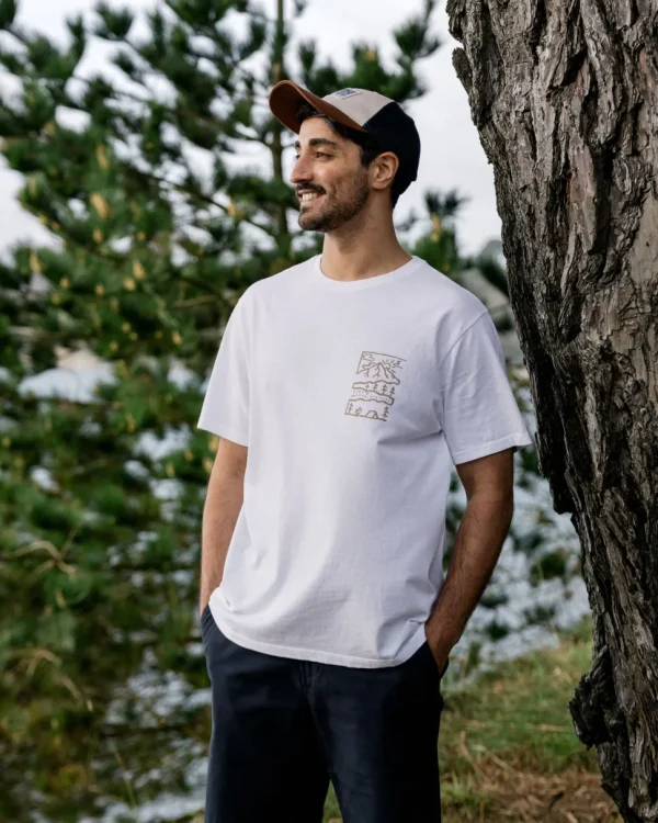 Shop Passenger Nature Recycled Cotton T-Shirt White