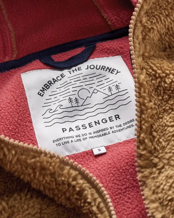Flash Sale Passenger Nestling Recycled Sherpa Hooded Fleece Biscuit
