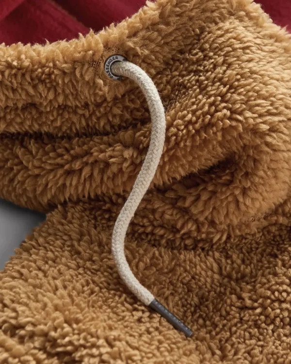 Flash Sale Passenger Nestling Recycled Sherpa Hooded Fleece Biscuit