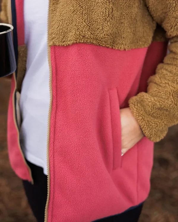 Flash Sale Passenger Nestling Recycled Sherpa Hooded Fleece Biscuit