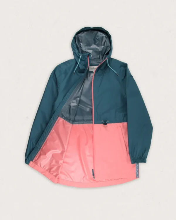 Fashion Passenger Nimbin Recycled Full Zip Water Resistant Jacket Mediterranean