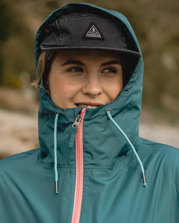 Fashion Passenger Nimbin Recycled Full Zip Water Resistant Jacket Mediterranean