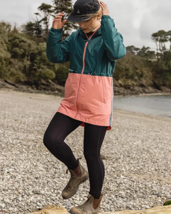 Fashion Passenger Nimbin Recycled Full Zip Water Resistant Jacket Mediterranean