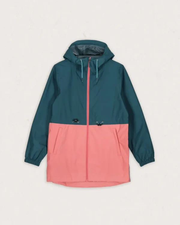 Fashion Passenger Nimbin Recycled Full Zip Water Resistant Jacket Mediterranean