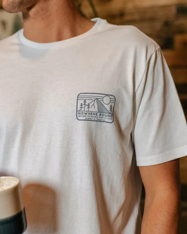 Shop Passenger Nowhere Bound Recycled Cotton T-Shirt White