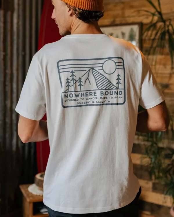 Shop Passenger Nowhere Bound Recycled Cotton T-Shirt White