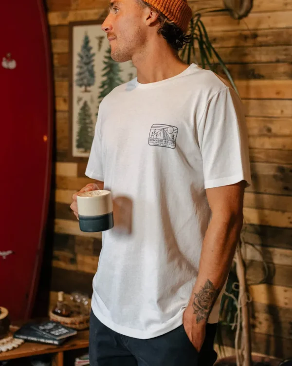 Shop Passenger Nowhere Bound Recycled Cotton T-Shirt White