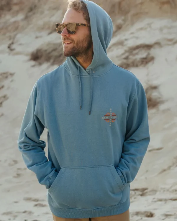 Fashion Passenger Oar Recycled Cotton Hoodie Provincial Blue