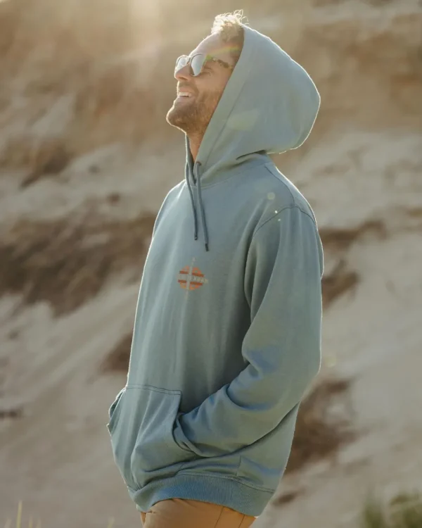 Fashion Passenger Oar Recycled Cotton Hoodie Provincial Blue