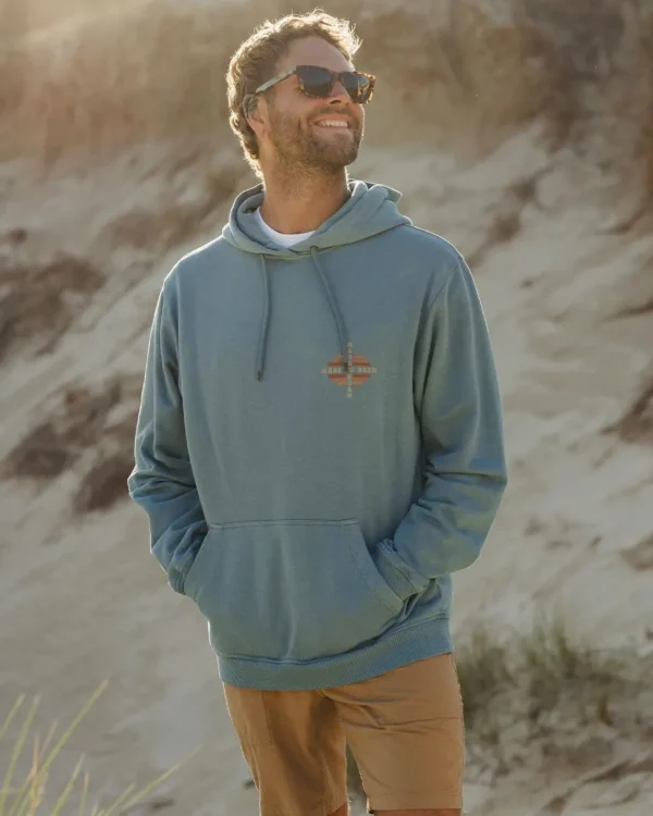 Fashion Passenger Oar Recycled Cotton Hoodie Provincial Blue