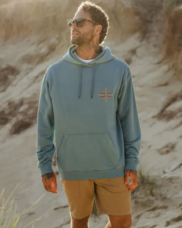 Fashion Passenger Oar Recycled Cotton Hoodie Provincial Blue