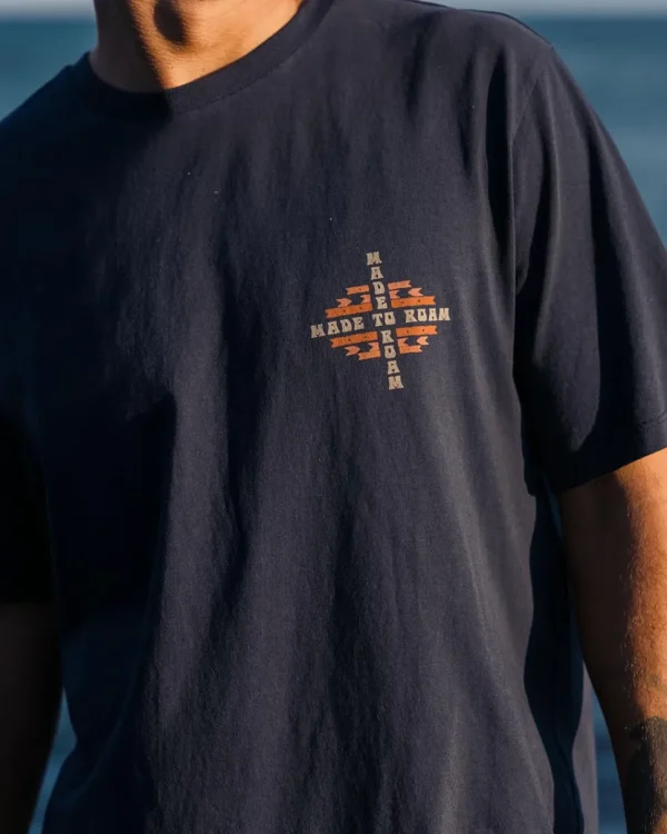 New Floris van Bommel Oar Recycled Cotton T-Shirt Deep Navy