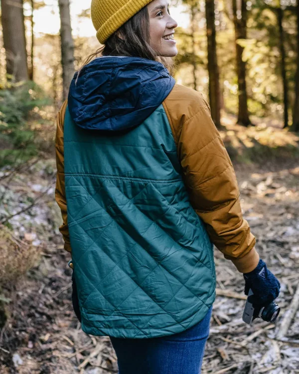 Hot Passenger Ocean Recycled Insulated 1/2 Zip Jacket Deep Ocean