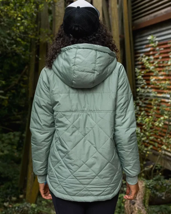Discount Passenger Ocean Recycled Insulated 1/2 Zip Jacket Pistachio
