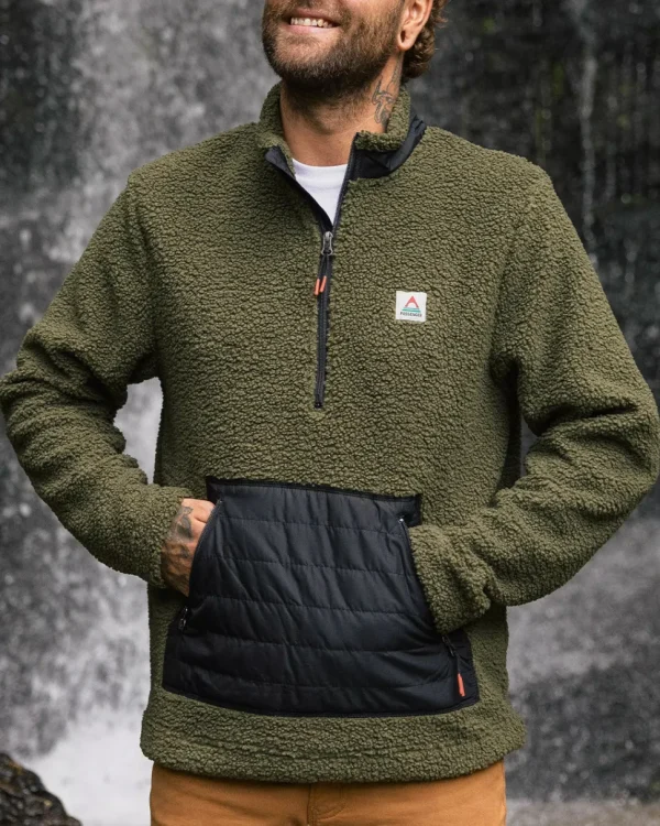 Best Sale Passenger Oceanside Recycled Polar-Lined Sherpa Fleece Khaki