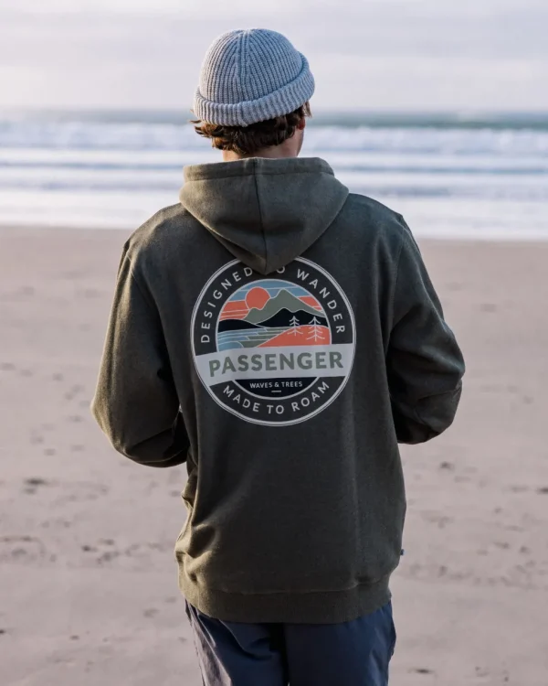 Flash Sale Passenger Odyssey Organic Cotton Hoodie Khaki Marl