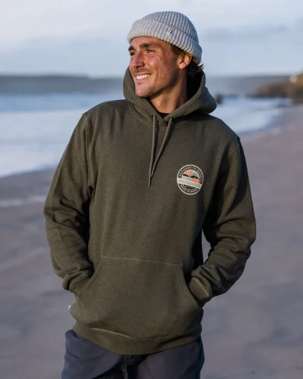 Flash Sale Passenger Odyssey Organic Cotton Hoodie Khaki Marl