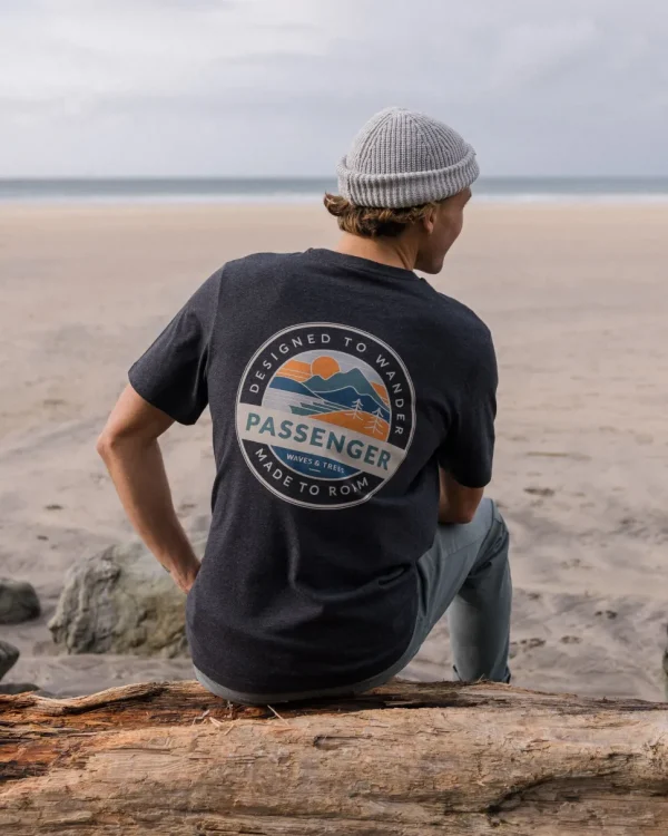 Best Passenger Odyssey Organic Cotton T-Shirt Ebony Marl