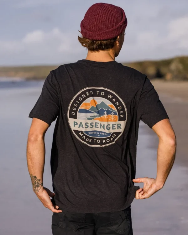 Best Passenger Odyssey Organic Cotton T-Shirt Ebony Marl