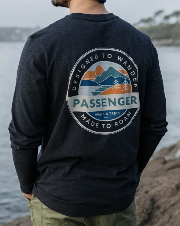 Best Passenger Odyssey Recycled Cotton LS T-Shirt Ebony Marl
