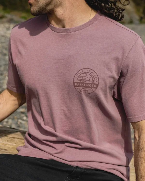 Outlet Floris van Bommel Odyssey Recycled Cotton T-Shirt Grape