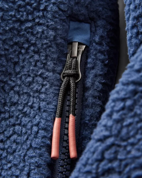 Shop Floris van Bommel Offgrid 2.0 Recycled Sherpa Fleece Rich Navy