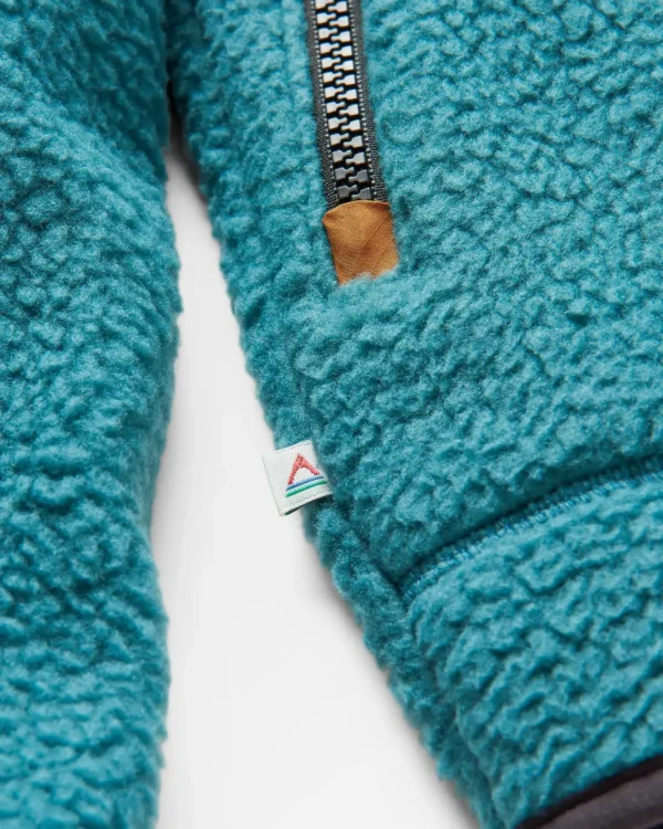 New Floris van Bommel Offgrid 2.0 Recycled Sherpa Fleece Mediterranean