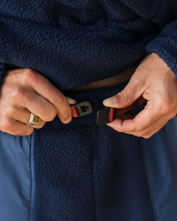 Store Floris van Bommel Offgrid Recycled Sherpa Fleece Jogger Rich Navy