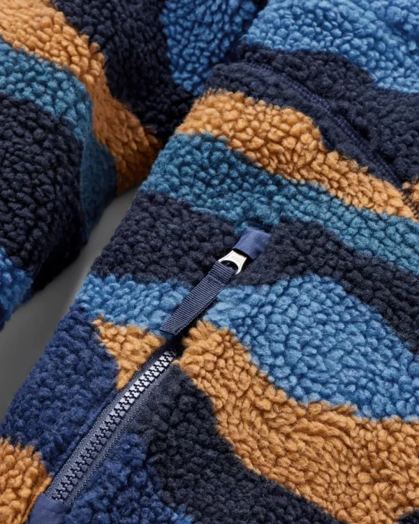 Hot Floris van Bommel Offroad Recycled Sherpa 1/2 Zip Fleece Scenic Navy