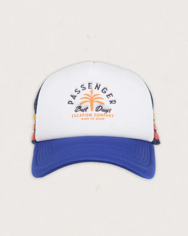 Shop Passenger Onda Snapback Trucker Cap True Blue