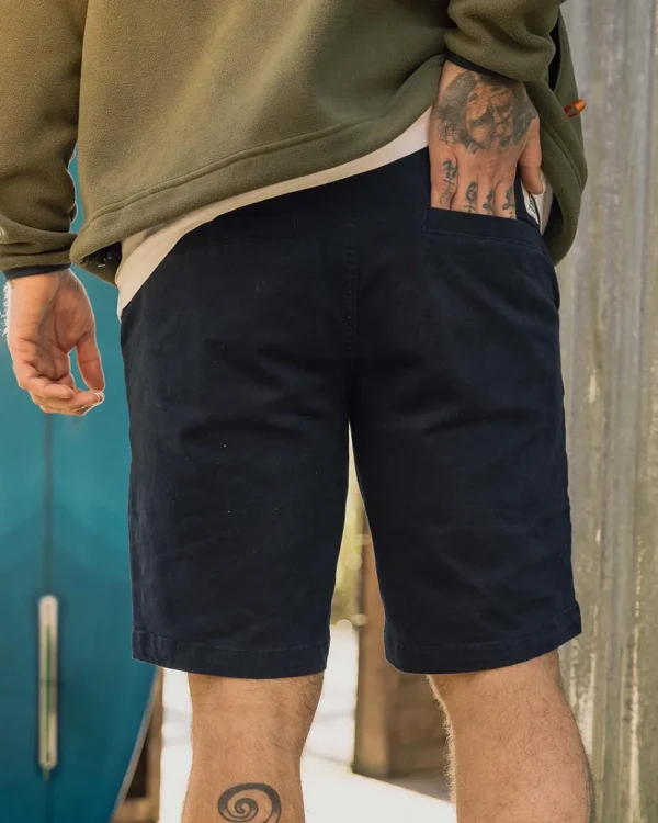 New Floris van Bommel 365 Organic Cotton Shorts Deep Navy