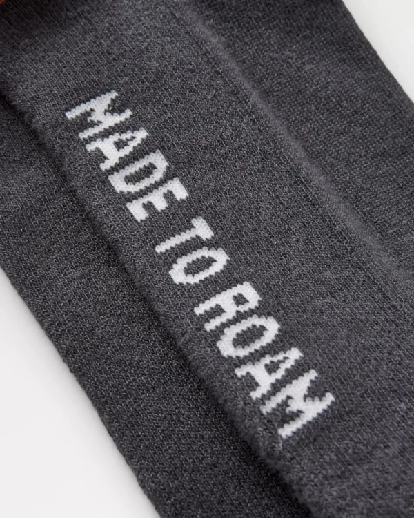 Outlet Floris van Bommel Organic Midweight Crew Socks Charcoal