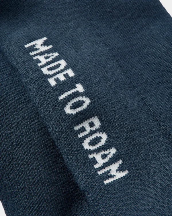 Fashion Floris van Bommel Organic Midweight Crew Socks Navy
