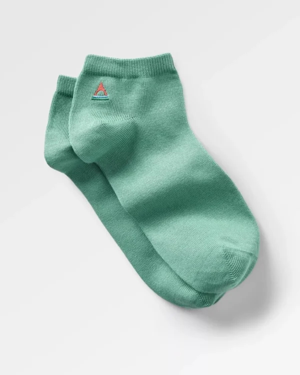 Fashion Passenger Organic Trainer Socks Deep Sea