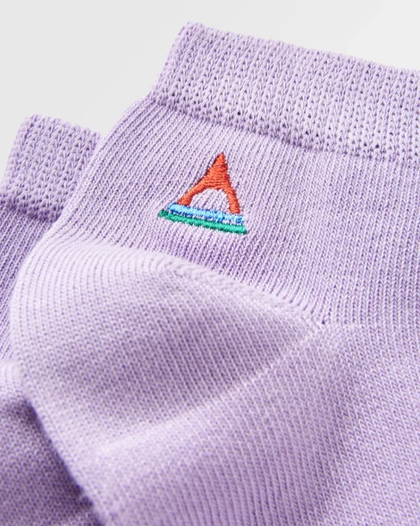 Best Passenger Organic Trainer Socks Dusty Lilac
